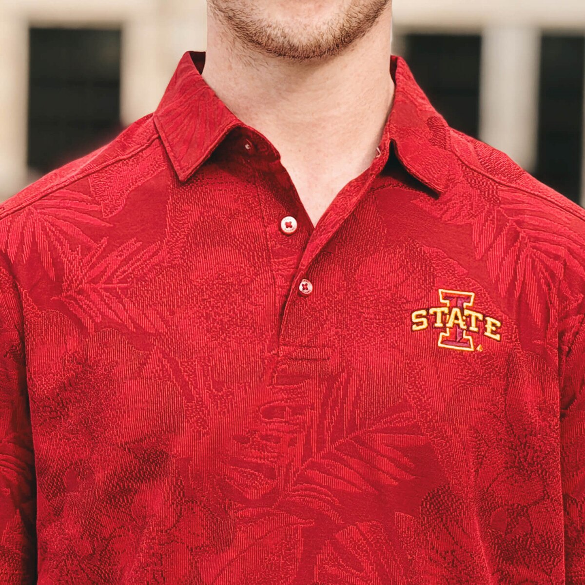 Tommy Bahama I-State Cardinal Palm Fresco Polo